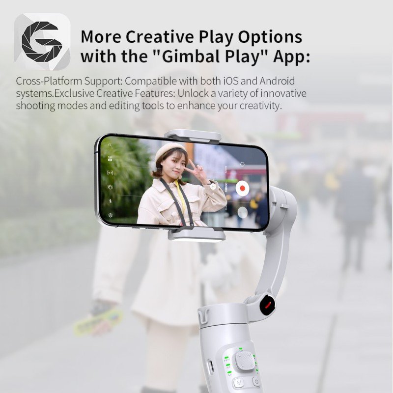 Foldable 3-Axis Handheld Gimbal - 图片 5