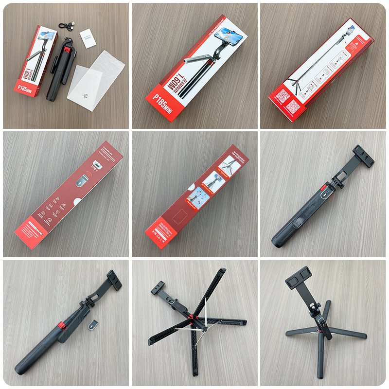 P185 folding aluminum selfie stick tripod - 图片 2
