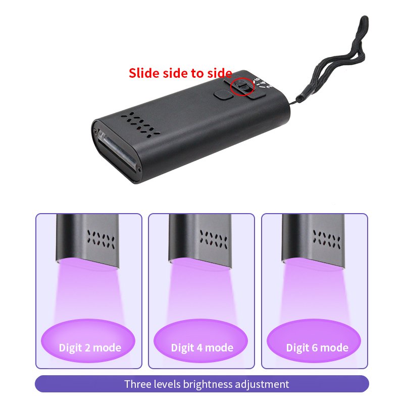 AL60 S1 6W Nail/Hair UV Glue Quick Drying Lamp - 图片 2