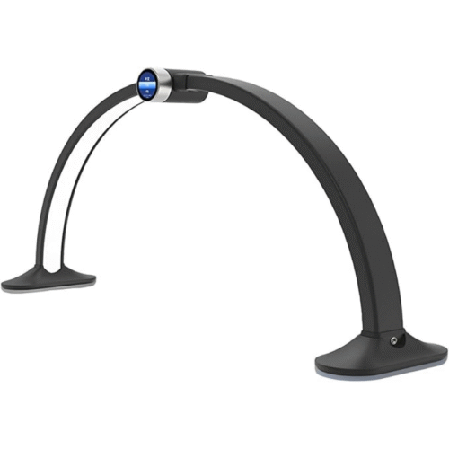 JB-CT-02 Dimmable 3360LM LED Half Moon Beauty Lamp with LCD Display - Black